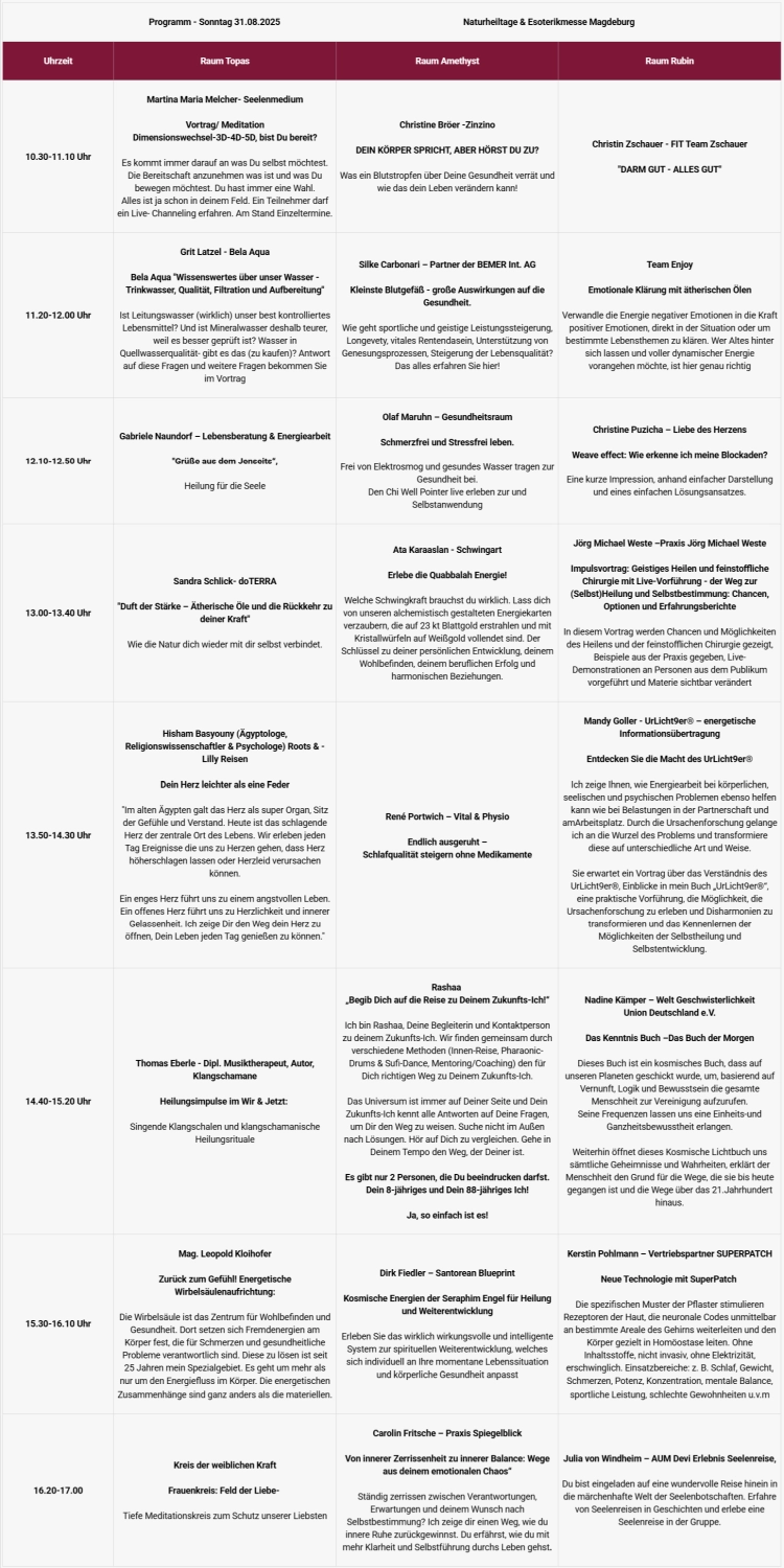 Seminarprogramm