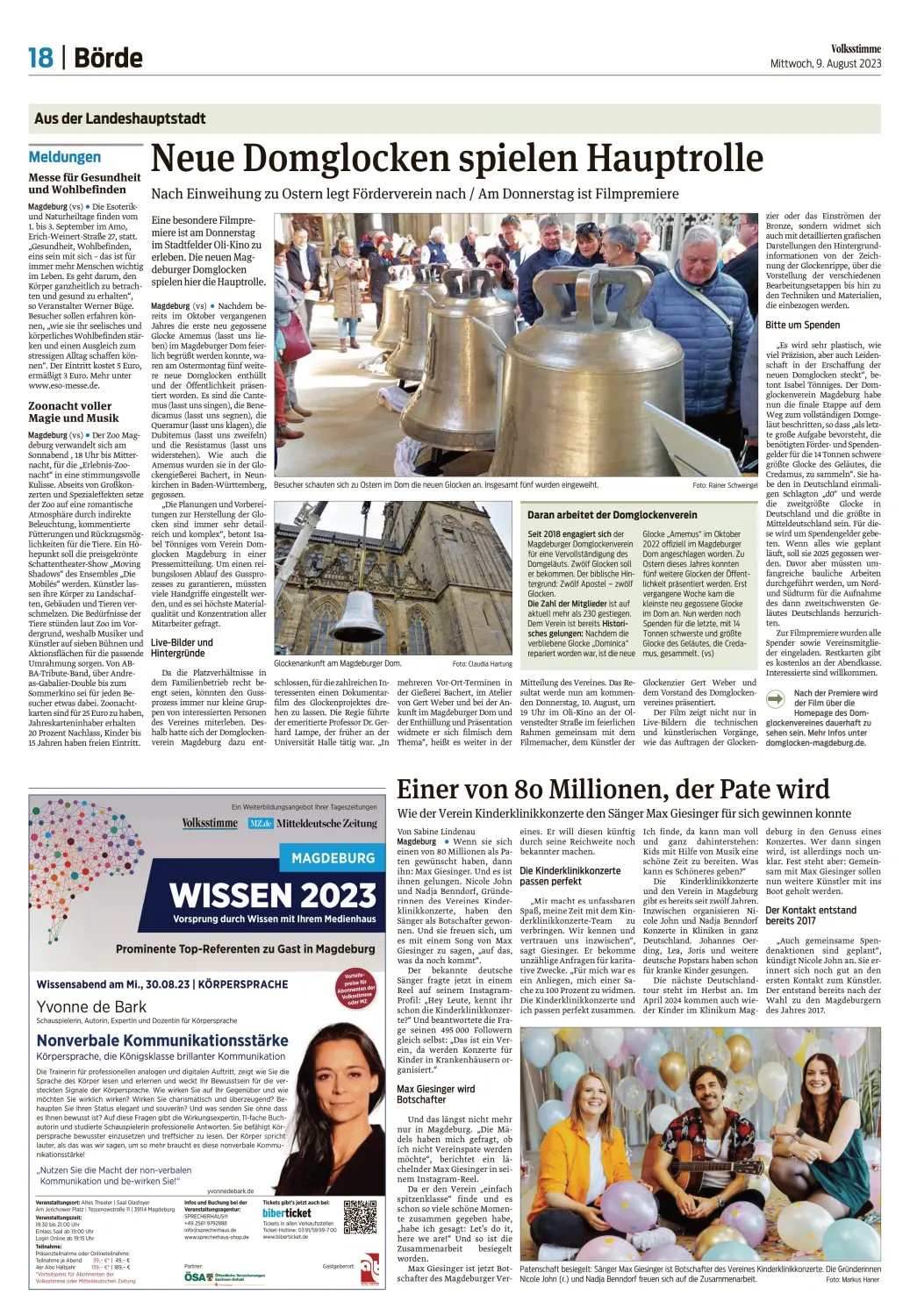 Zeitungsartikel der Naturheiltage & Esoterikmesse
